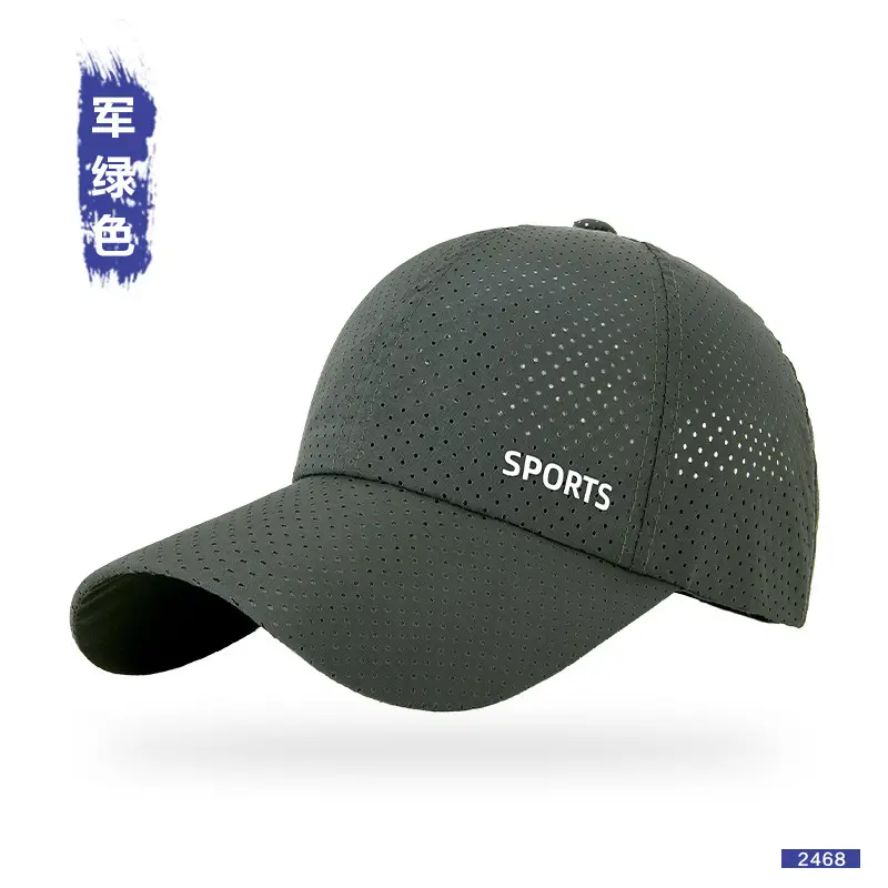 Men Mesh Baseball Cap Black Sports Reflective