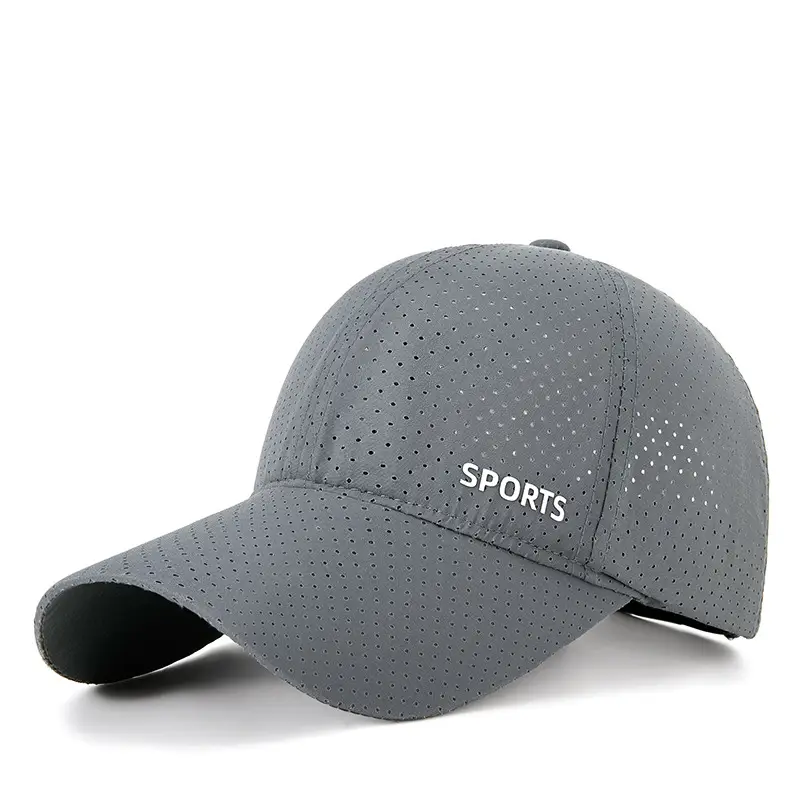 Men Mesh Baseball Cap Black Sports Reflective