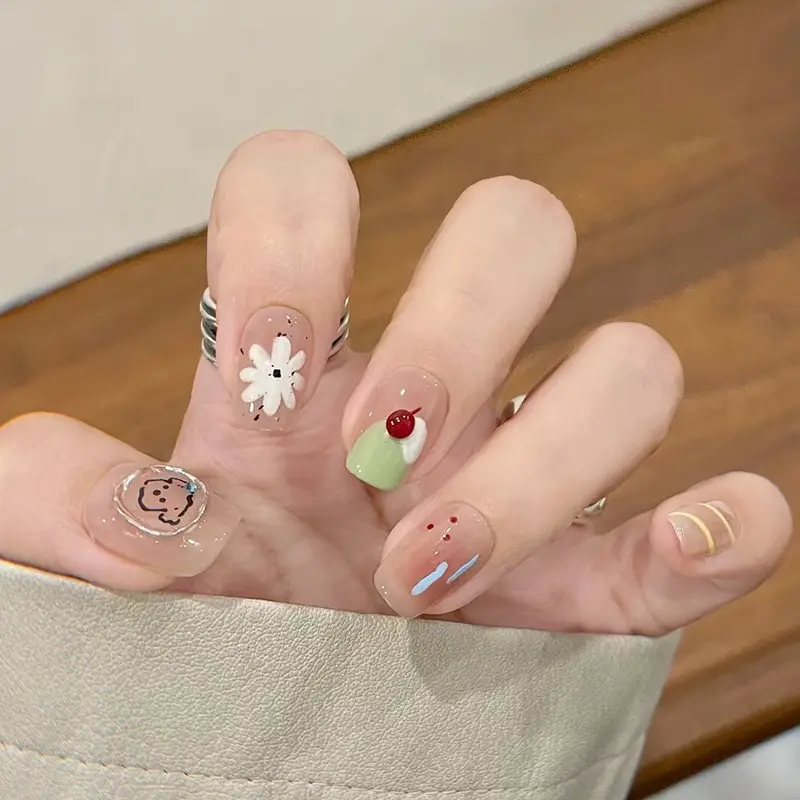 Cross-Border Colorful Detachable Nail Tips for Fairer Manicures - Image 5