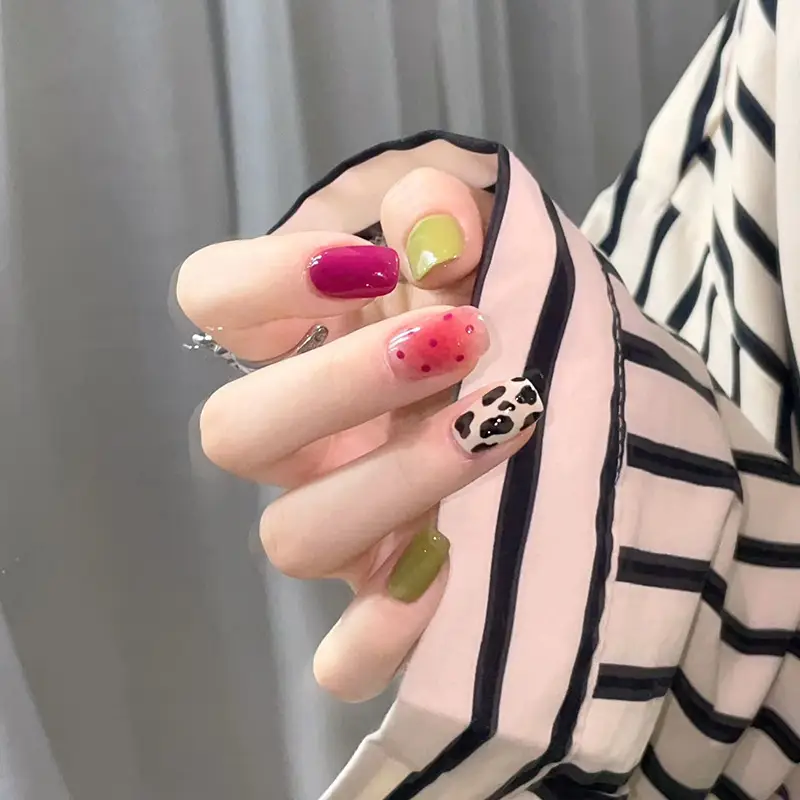 Cross-Border Colorful Detachable Nail Tips for Fairer Manicures - Image 75