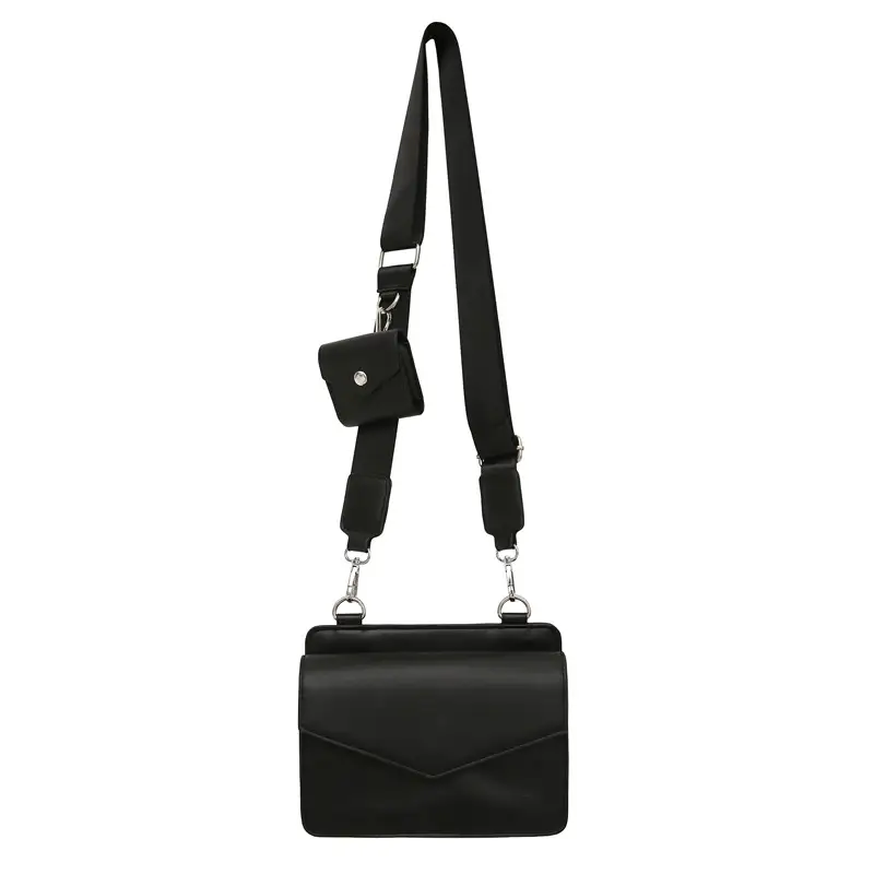 Neutrally White Square Shoulder Messenger Bag for Men Women