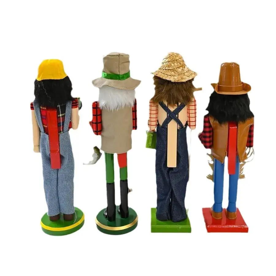 Casual Nutcracker Soldier Doll Driver Fisherman Denim Gardener Sx58586 American Pastoral Ornament - Image 9