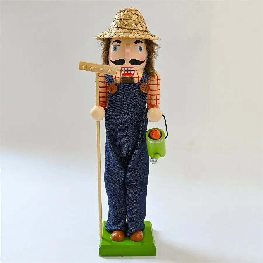 Casual Nutcracker Soldier Doll Driver Fisherman Denim Gardener Sx58586 American Pastoral Ornament — feature 7