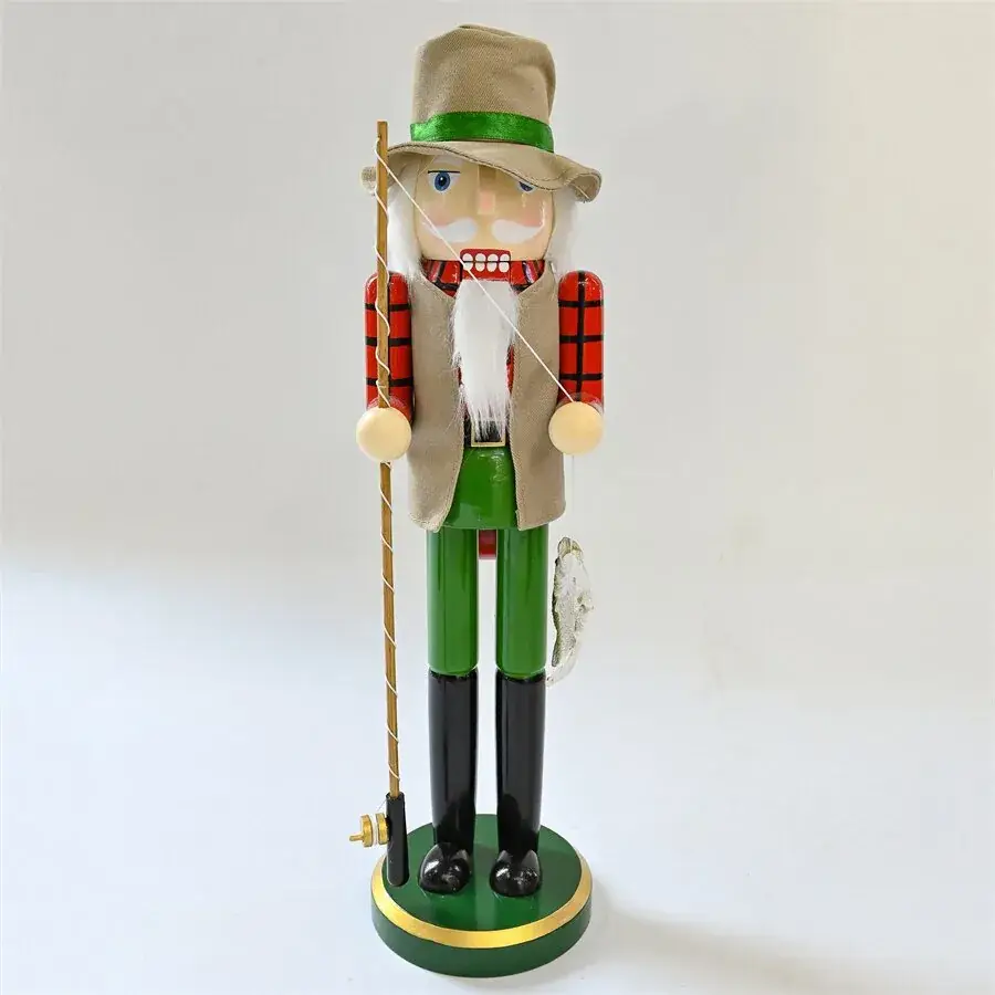 Casual Nutcracker Soldier Doll Driver Fisherman Denim Gardener Sx58586 American Pastoral Ornament — feature 9
