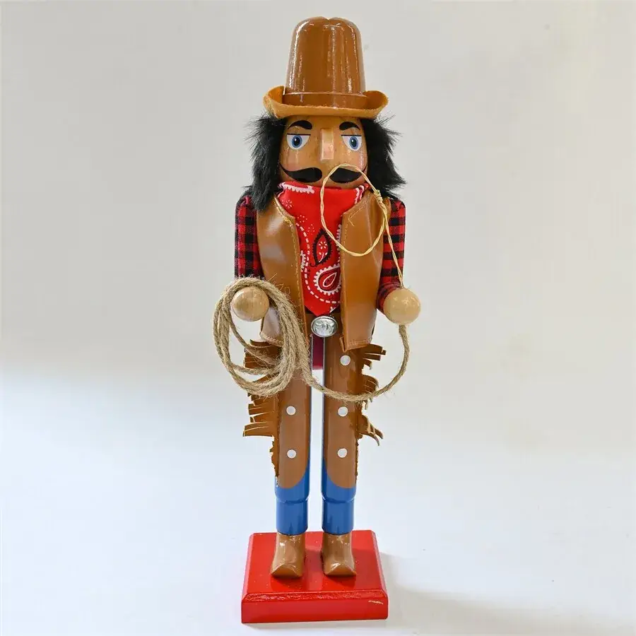 Casual Nutcracker Soldier Doll Driver Fisherman Denim Gardener Sx58586 American Pastoral Ornament - Image 2