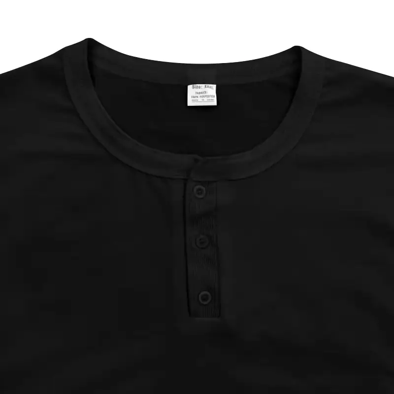 Men's Slim Fit Henry Shirt Olive Green Long Sleeve — feature 19