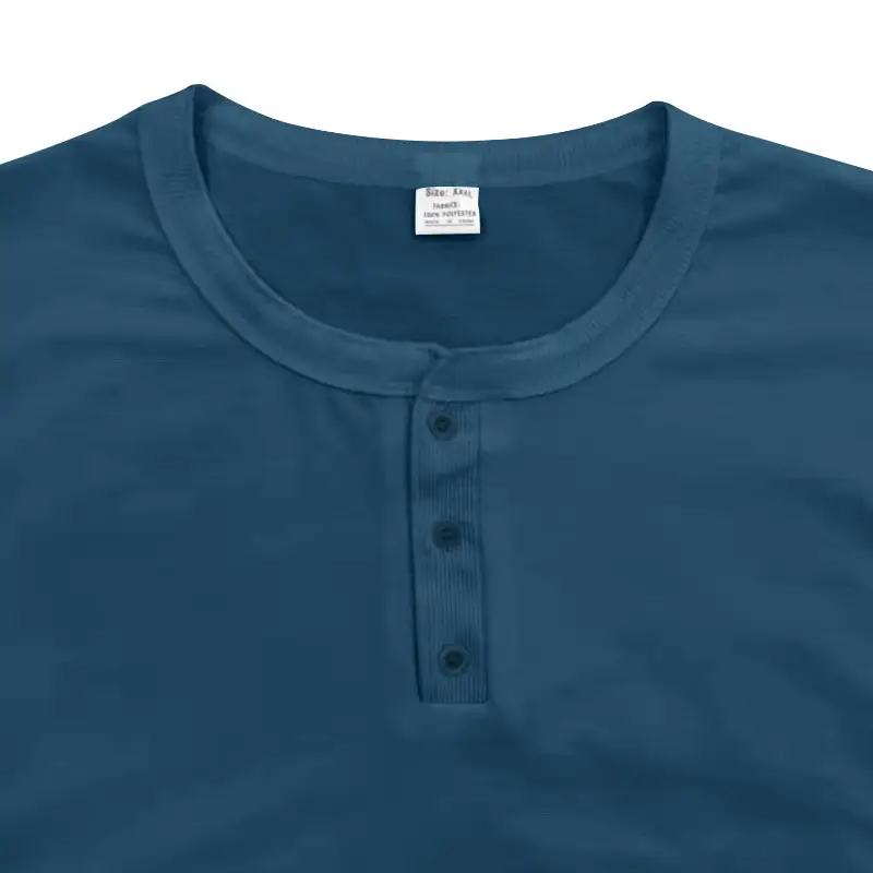 Men's Slim Fit Henry Shirt Olive Green Long Sleeve — feature 31