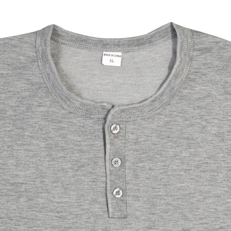 Men's Slim Fit Henry Shirt Olive Green Long Sleeve — feature 43
