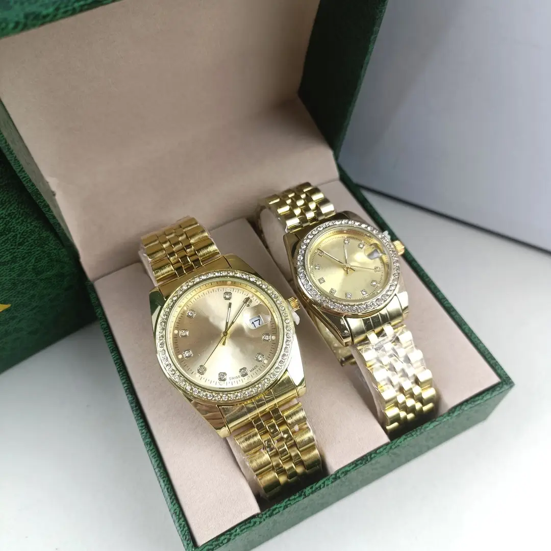 Couple Steel Band Pair Watch Simple High-value Quartz Watch Fashion Accessible Luxury High-end Waterproof Quartz Steel Band Watch