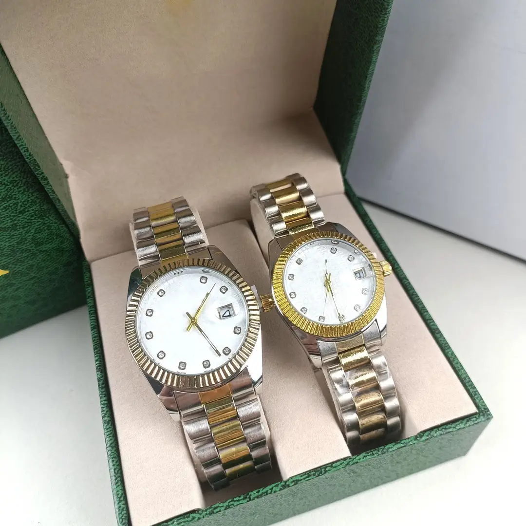 Couple Steel Band Pair Watch Simple High-value Quartz Watch Fashion Accessible Luxury High-end Waterproof Quartz Steel Band Watch