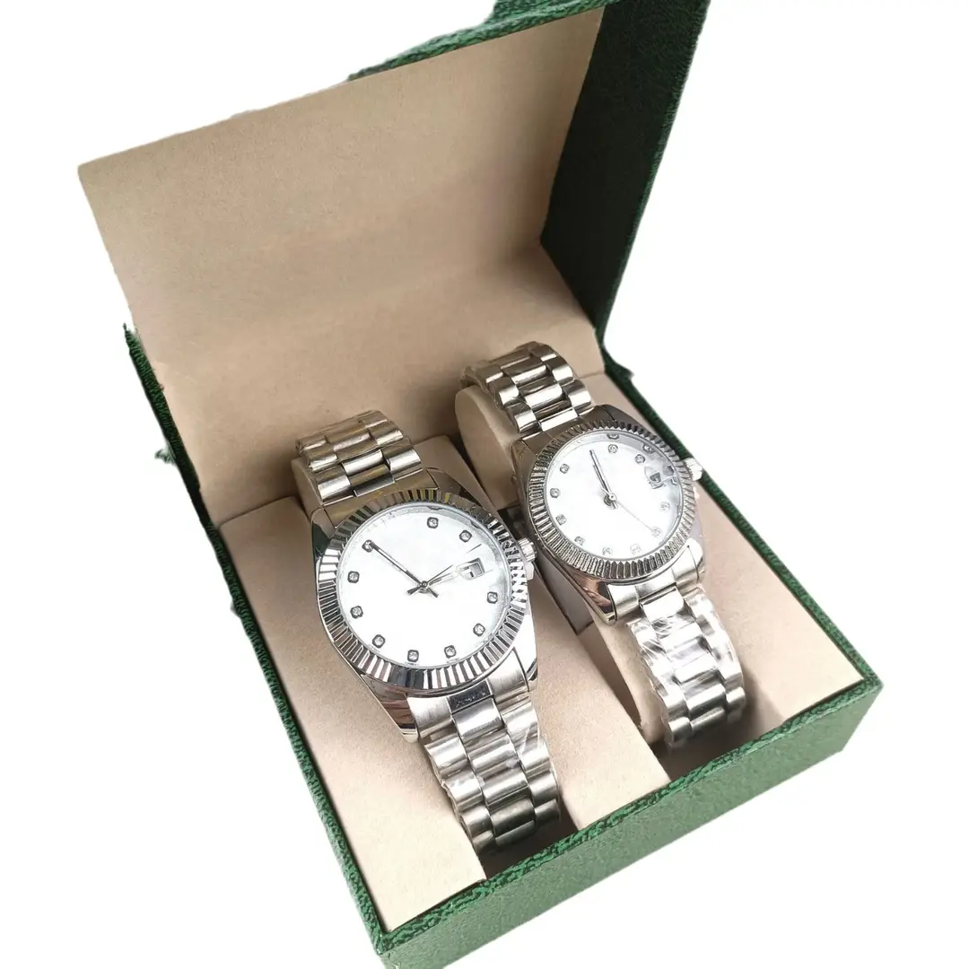 Couple Steel Band Pair Watch Simple High-value Quartz Watch Fashion Accessible Luxury High-end Waterproof Quartz Steel Band Watch
