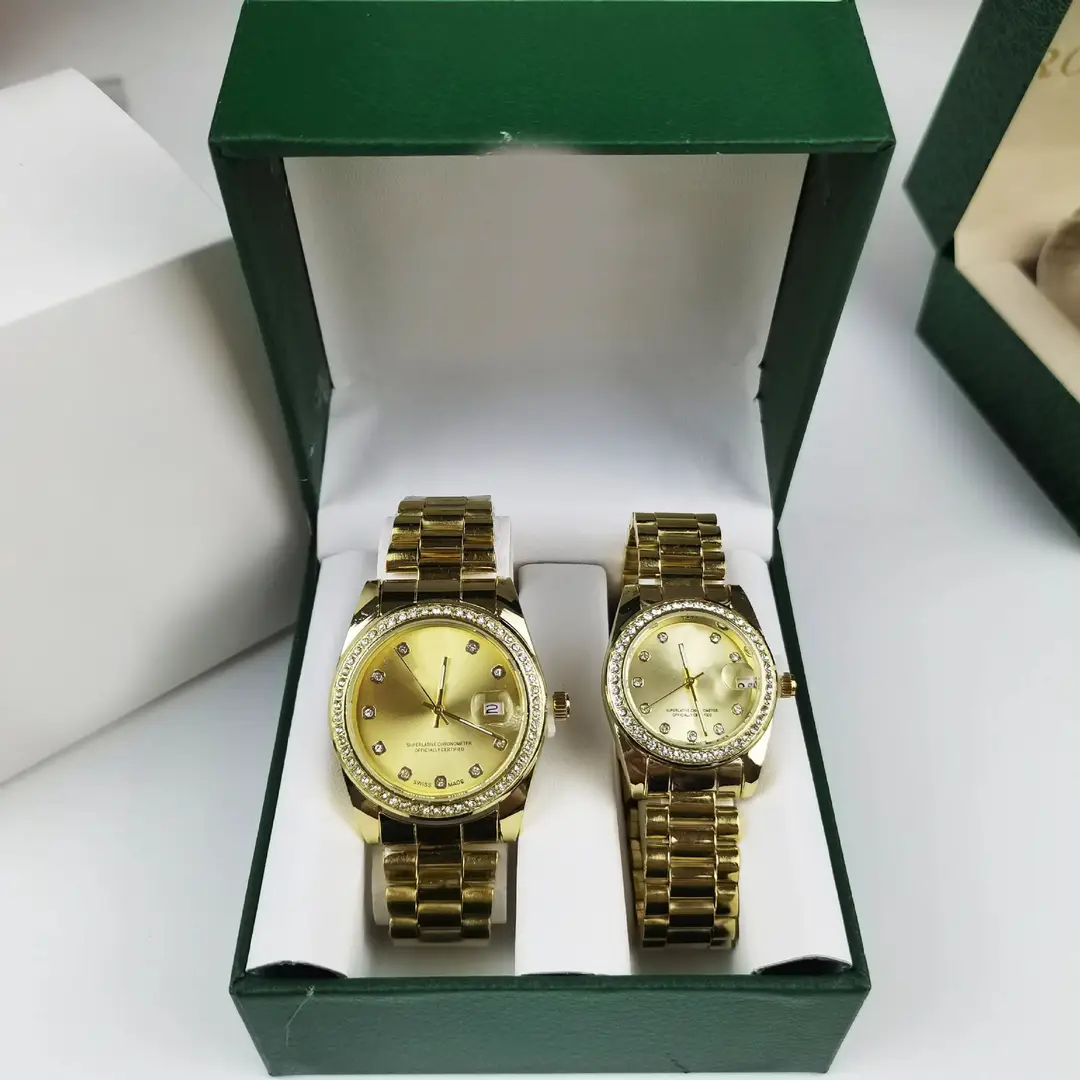 Couple Steel Band Pair Watch Simple High-value Quartz Watch Fashion Accessible Luxury High-end Waterproof Quartz Steel Band Watch