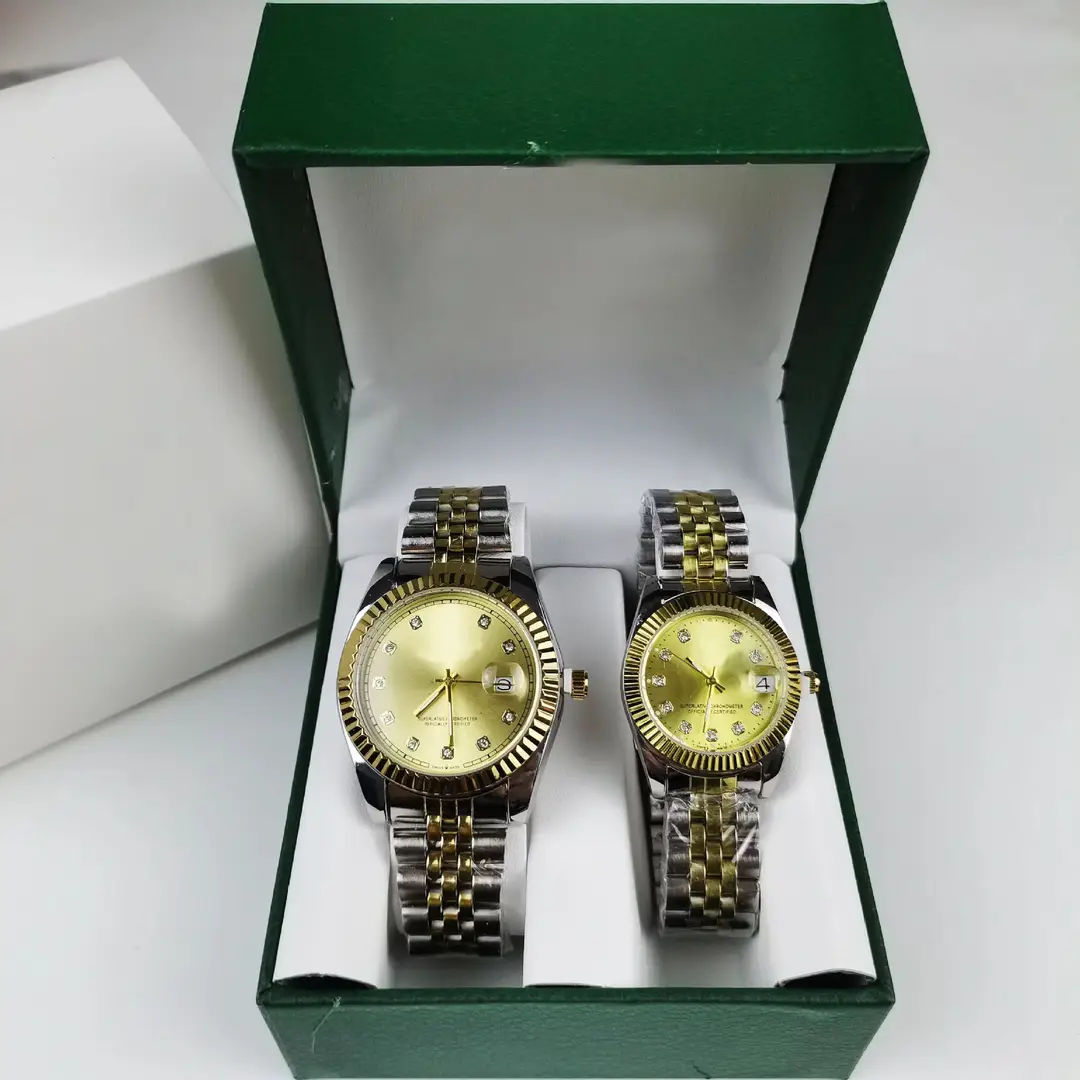 Couple Steel Band Pair Watch Simple High-value Quartz Watch Fashion Accessible Luxury High-end Waterproof Quartz Steel Band Watch