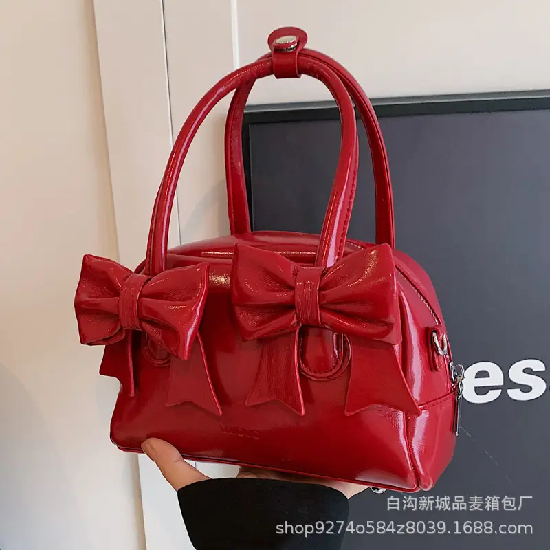 Red Bow Shoulder Bag for Women 2026 - Image 6