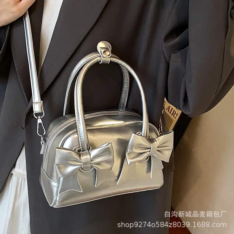 Red Bow Shoulder Bag for Women 2026 - Image 7