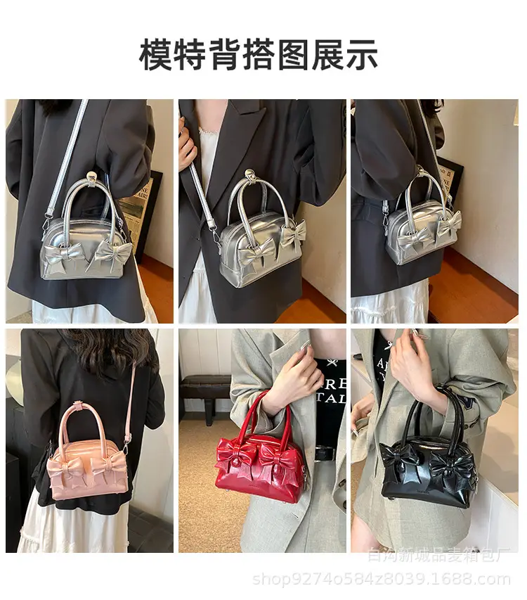 Red Bow Shoulder Bag for Women 2026 — feature 2