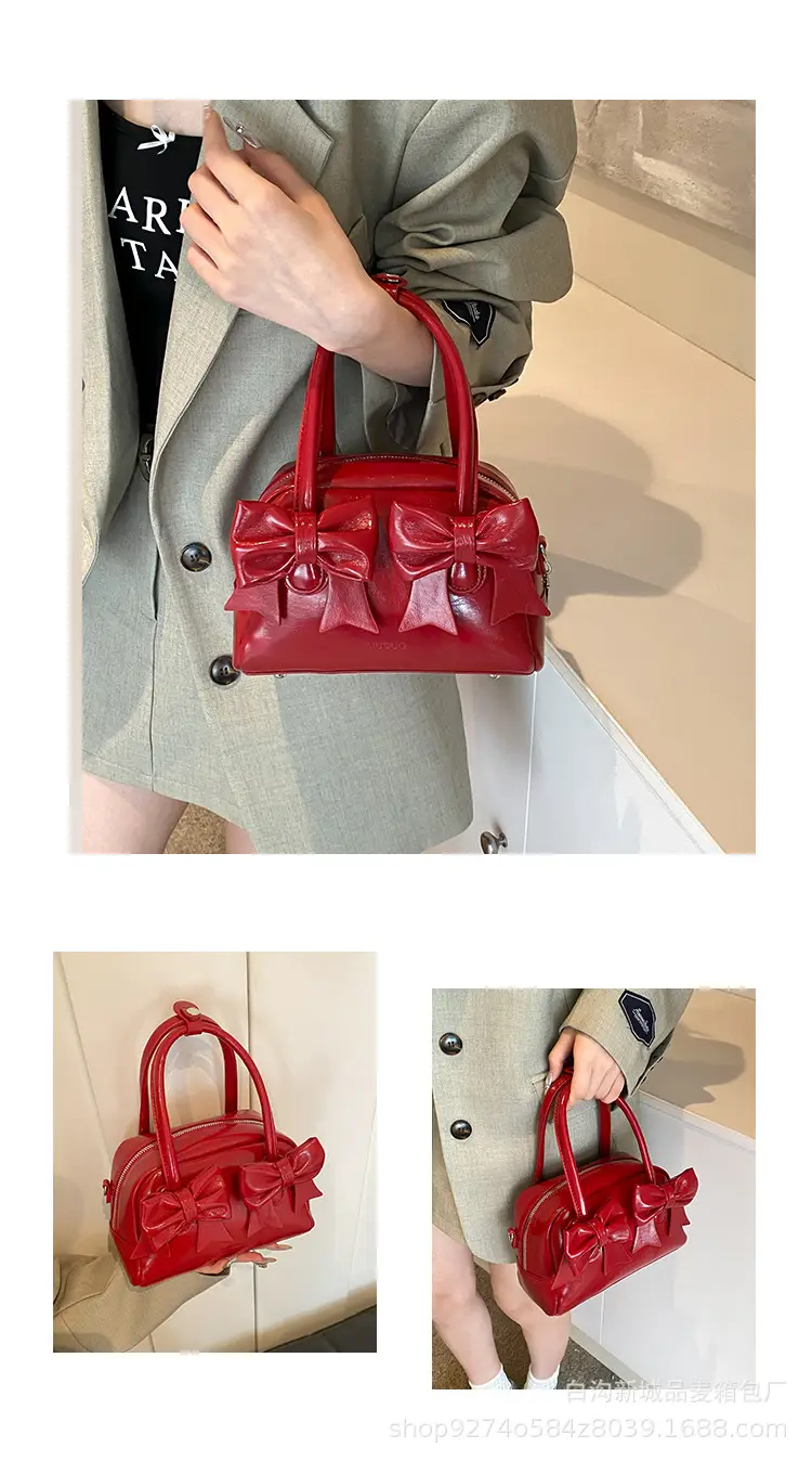 Red Bow Shoulder Bag for Women 2026 — feature 4