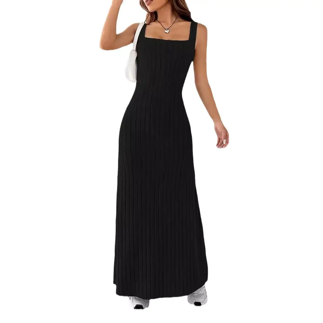 2025 Spring Summer Long Pit Strip Slim Dress Women - Image 9