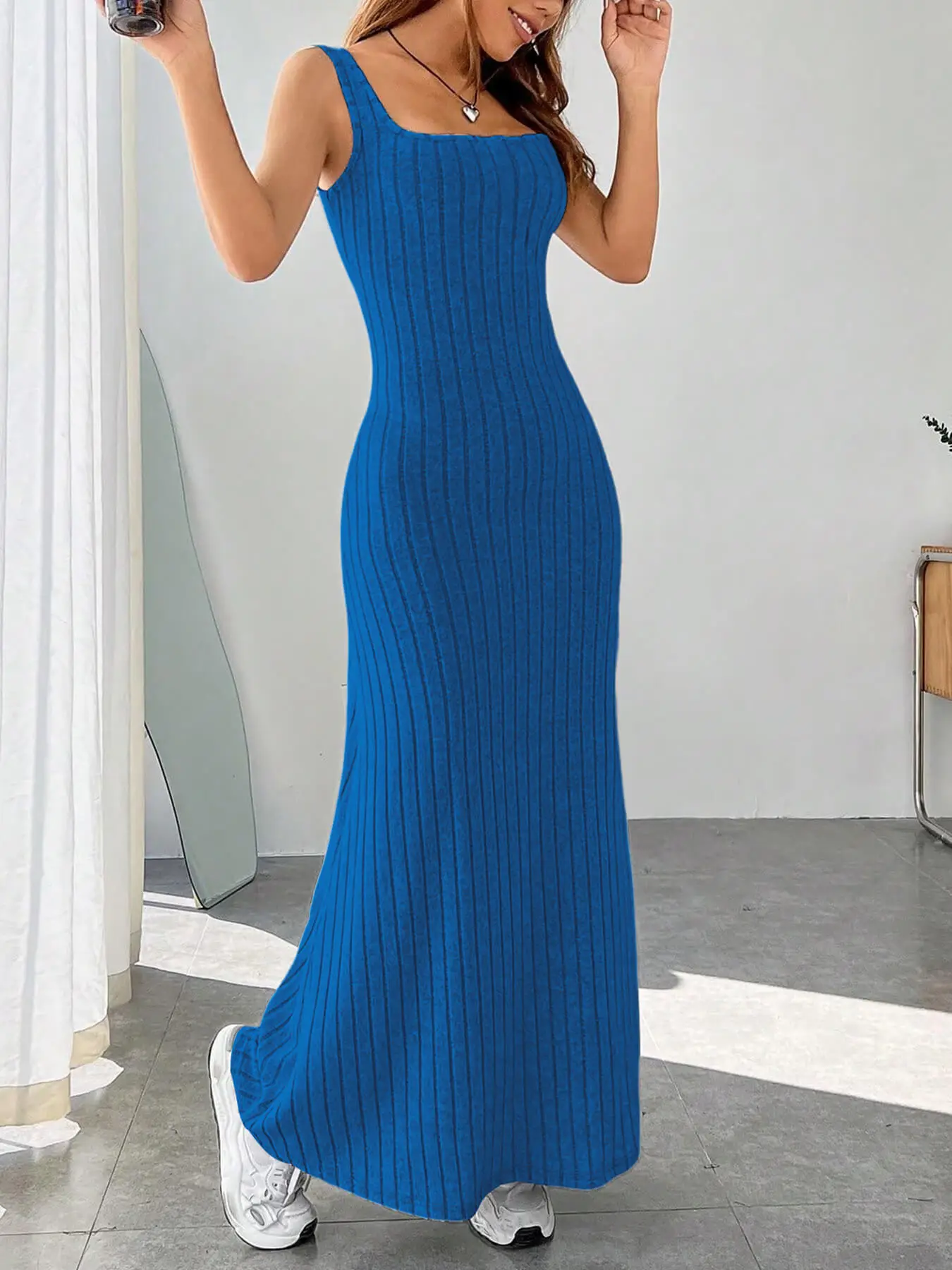 2025 Spring Summer Long Pit Strip Slim Dress Women — feature 11