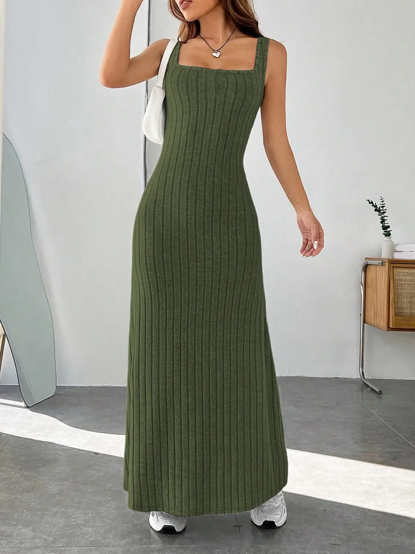 2025 Spring Summer Long Pit Strip Slim Dress Women — feature 13