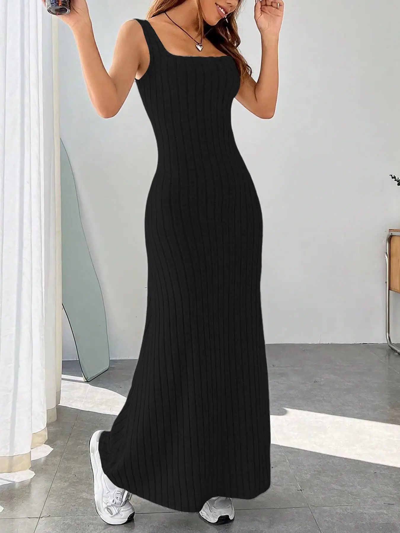 2025 Spring Summer Long Pit Strip Slim Dress Women — feature 19