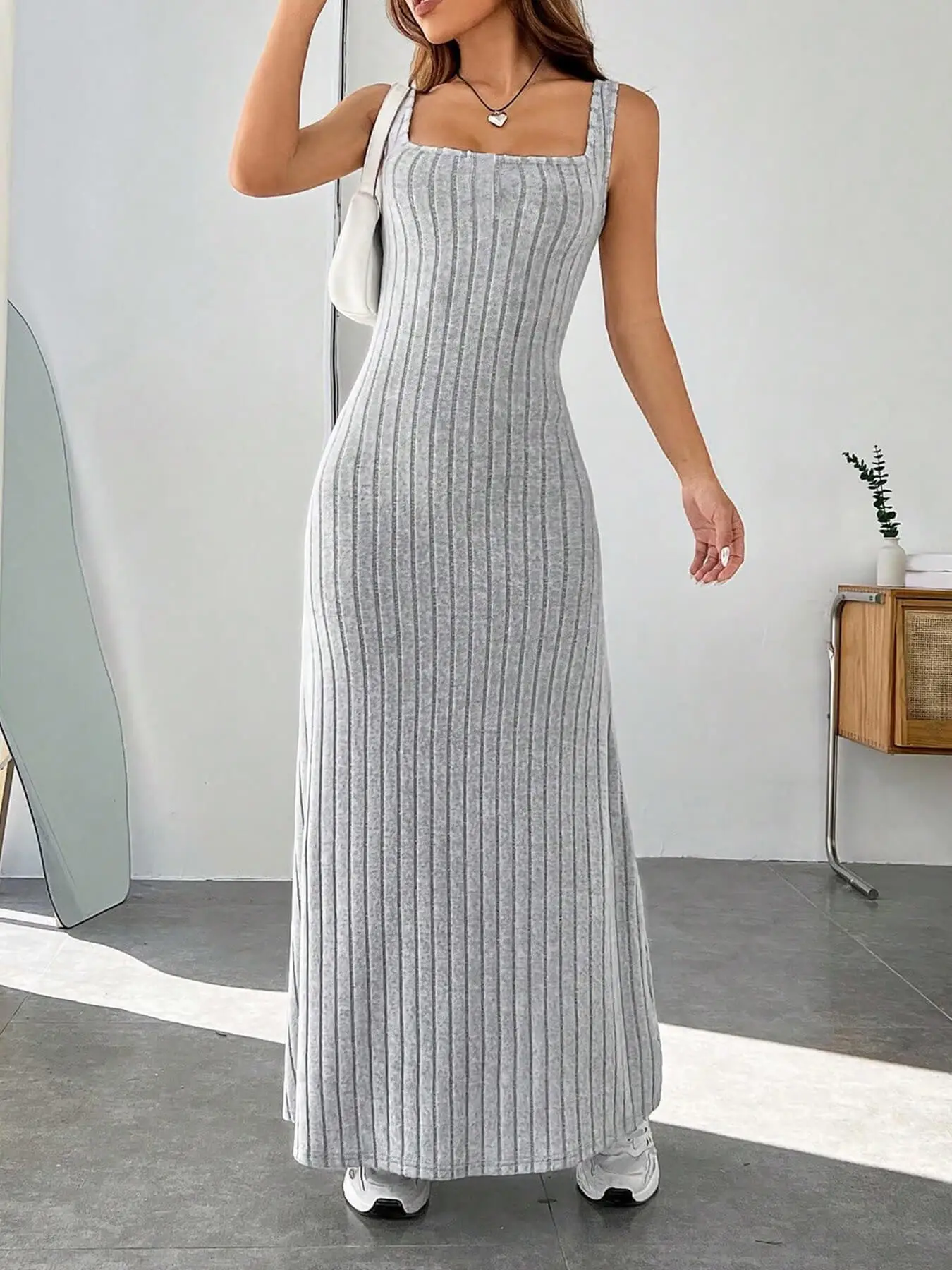 2025 Spring Summer Long Pit Strip Slim Dress Women — feature 5