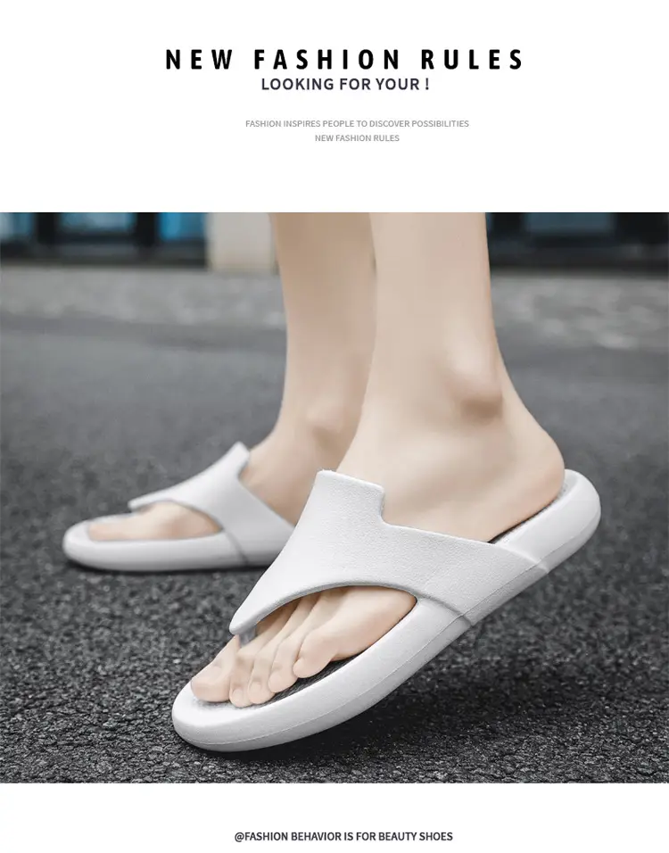 Men's New Summer Flip-Flops Korean Style Casual Men's Beach Flip-Flops Trendy Cross-Border Large Size Men's Flip-Flops — feature 12