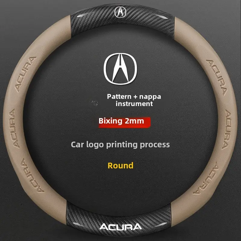 Ultra-Thin Carbon Fiber Suede Steering Wheel Cover for CDX/TLX - Image 3