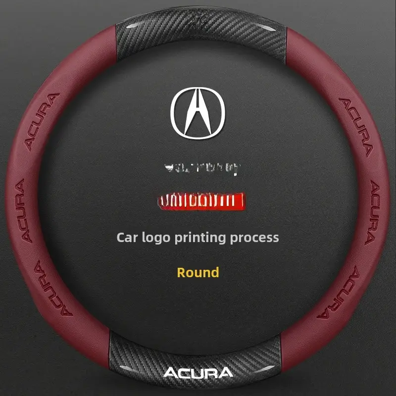 Ultra-Thin Carbon Fiber Suede Steering Wheel Cover for CDX/TLX - Image 4