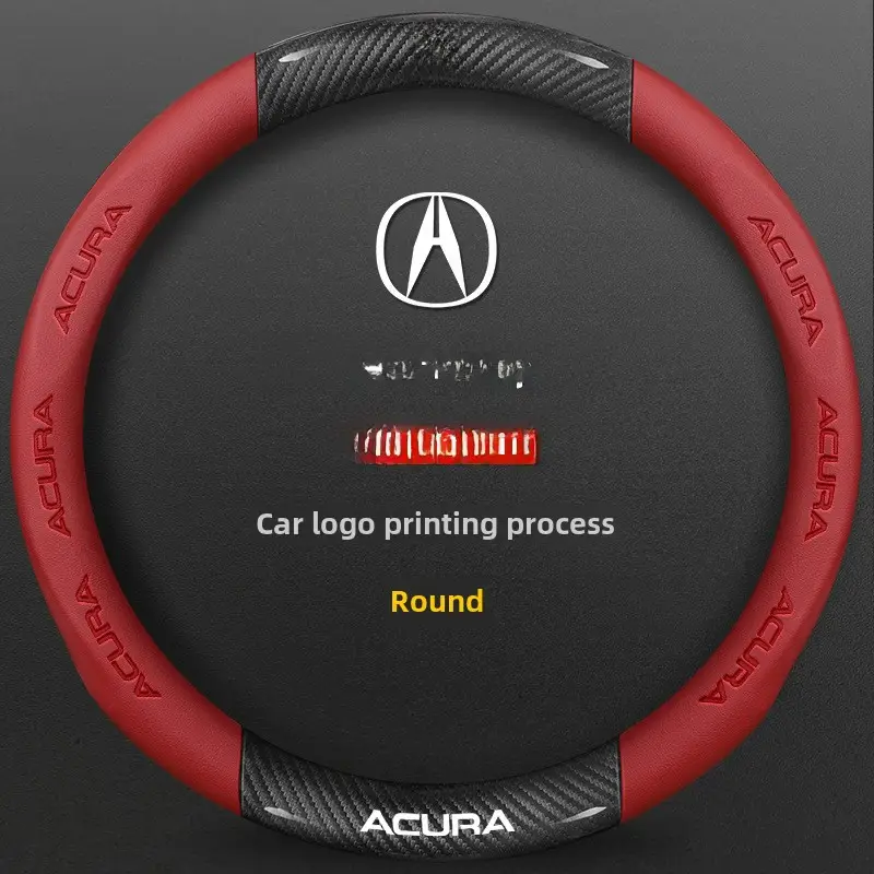 Ultra-Thin Carbon Fiber Suede Steering Wheel Cover for CDX/TLX - Image 5