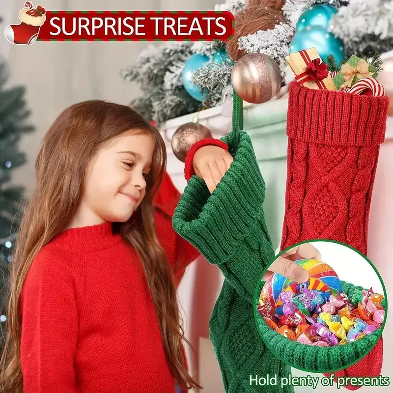 Christmas Stockings & Wall Decor Set for Home - Image 7