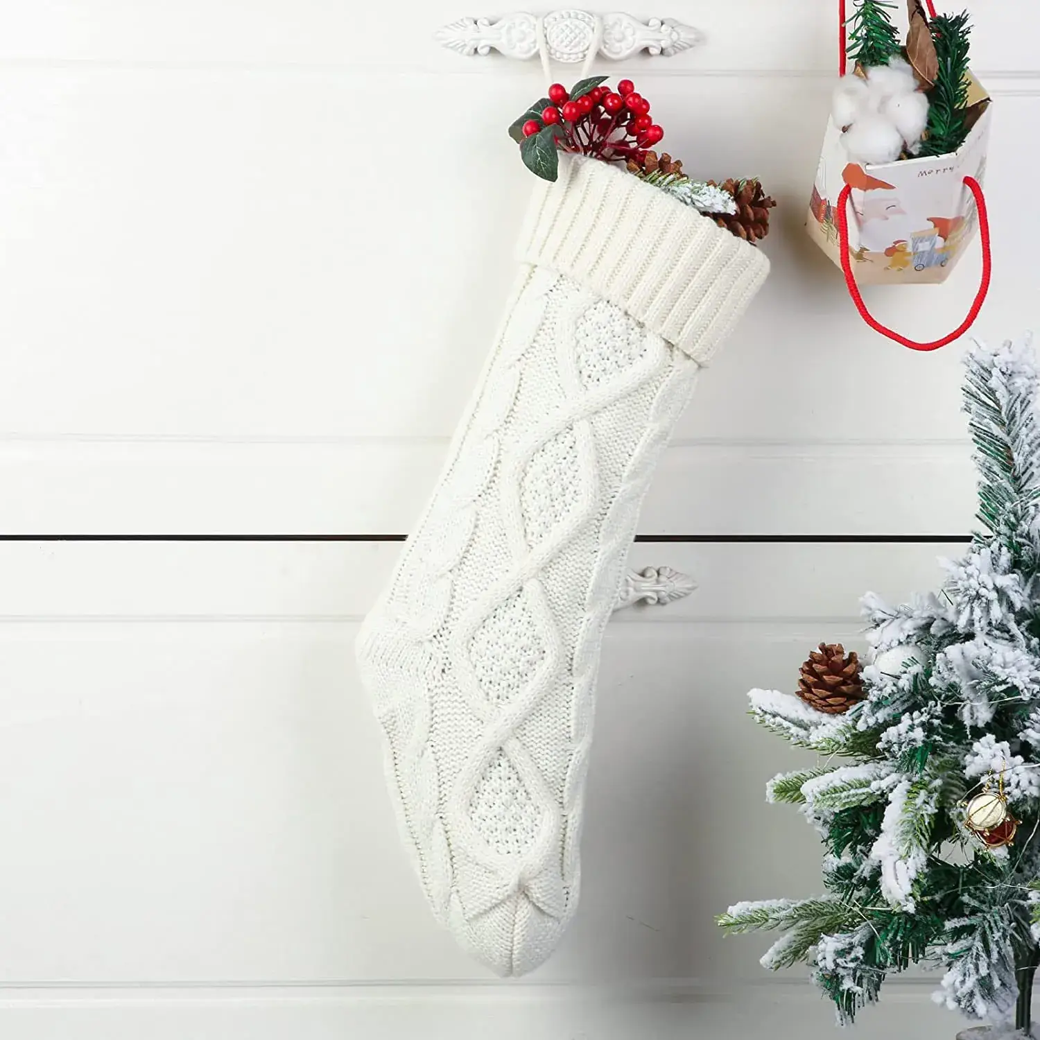 Christmas Stockings & Wall Decor Set for Home - Image 2