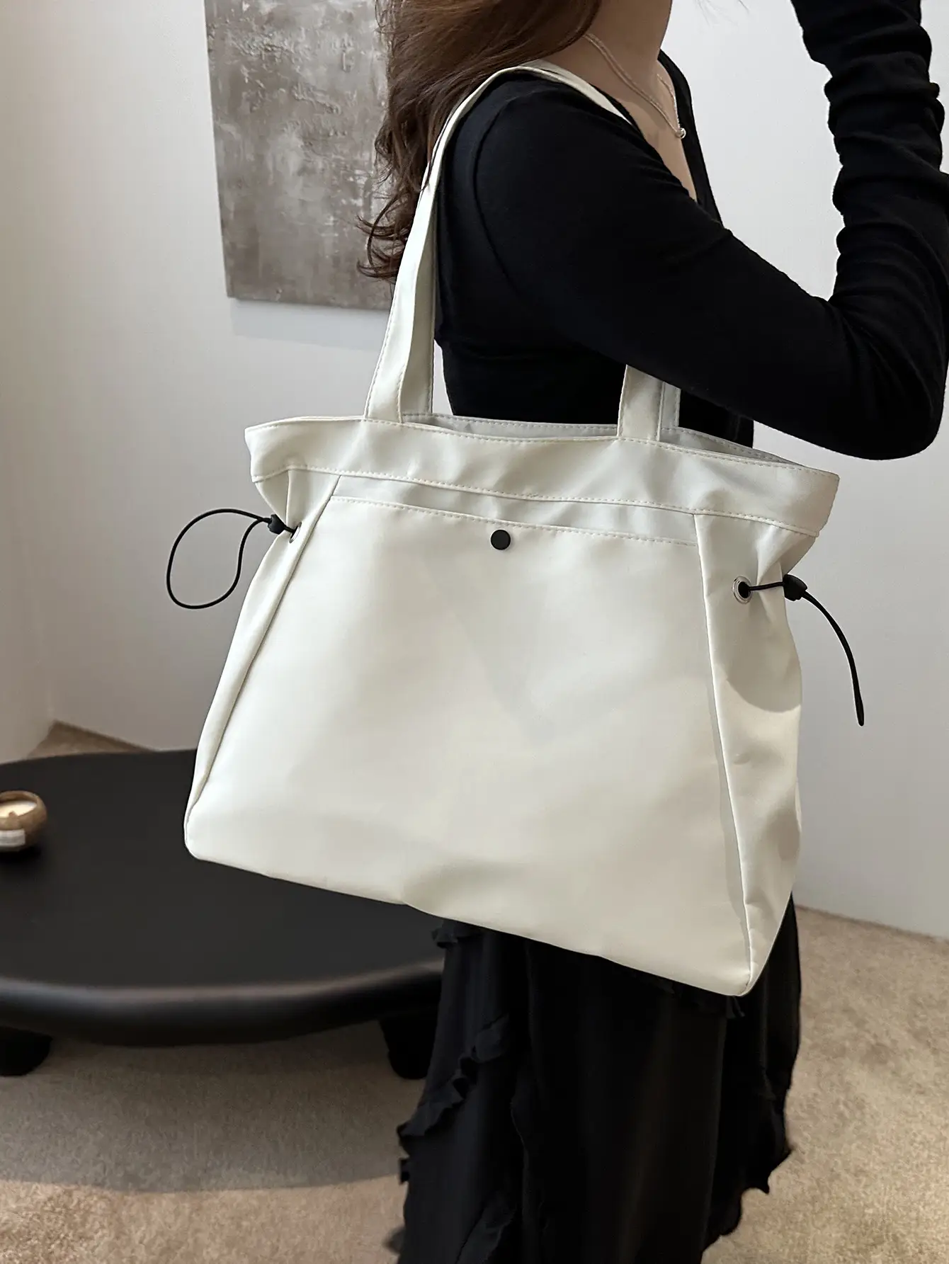 Women's Canvas Shoulder Bag Large Capacity Summer Tote - Image 6