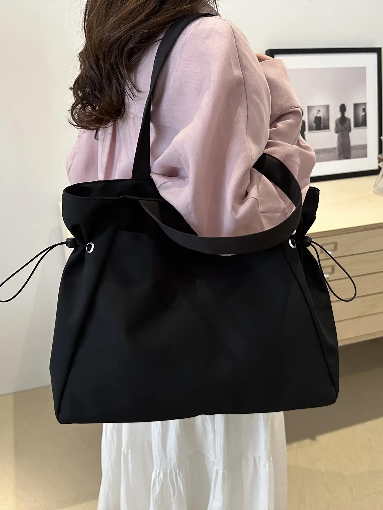 Women's Canvas Shoulder Bag Large Capacity Summer Tote - Image 8