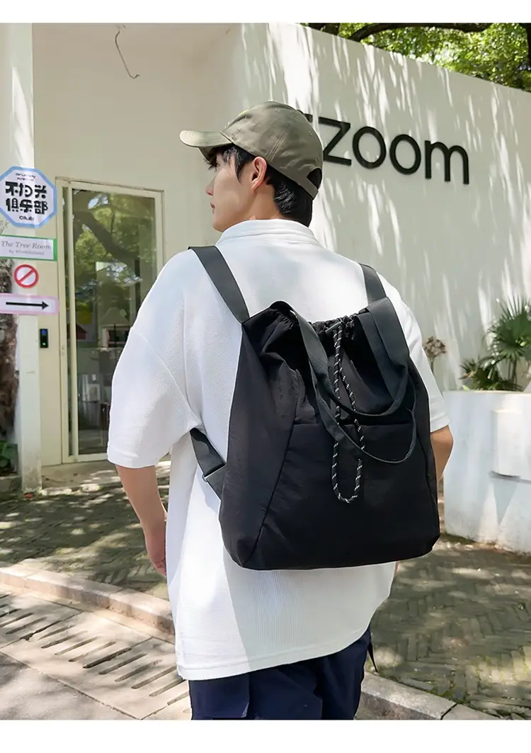 Korean Style Large Capacity Nylon Shoulder Bag — feature 11