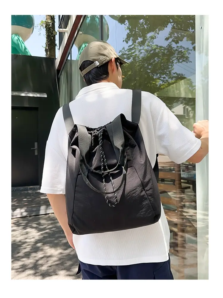 Korean Style Large Capacity Nylon Shoulder Bag — feature 12