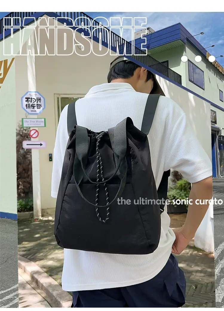 Korean Style Large Capacity Nylon Shoulder Bag — feature 3