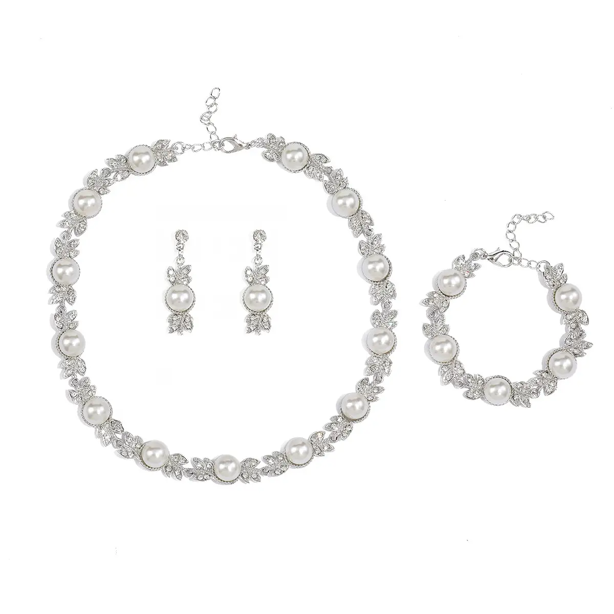 Luxury Pearl Necklace Set for Women with Clavicle & Bracelet - Image 8