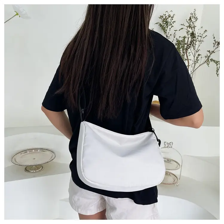 Black Underarm Bag for Women with Crossbody Strap — feature 13
