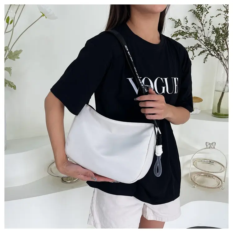 Black Underarm Bag for Women with Crossbody Strap — feature 16