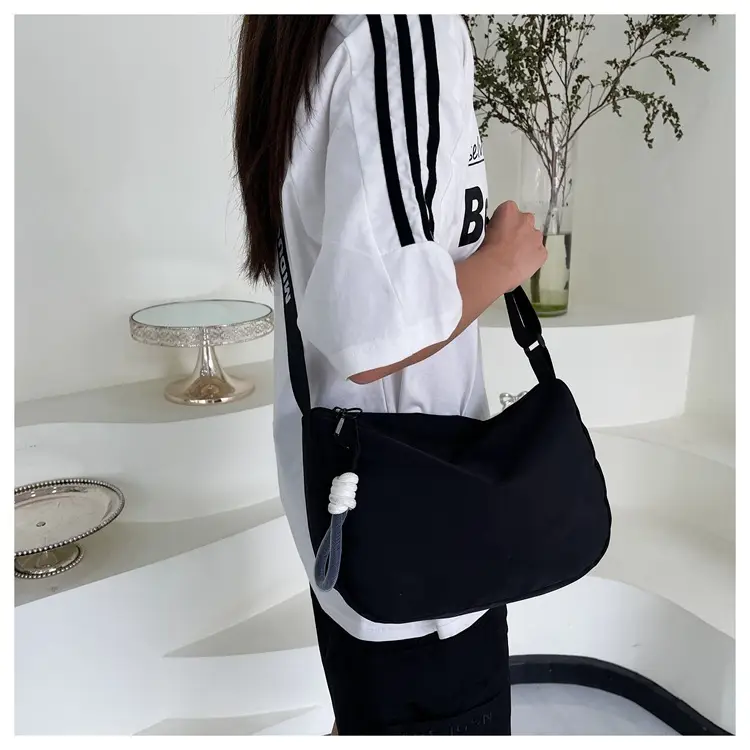 Black Underarm Bag for Women with Crossbody Strap — feature 24