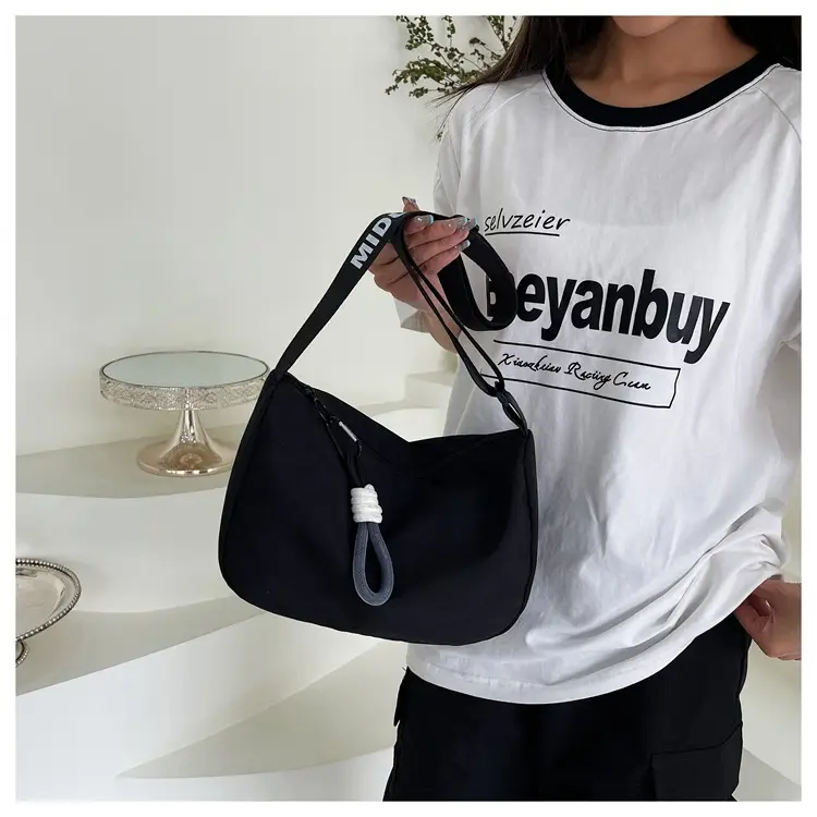 Black Underarm Bag for Women with Crossbody Strap — feature 26