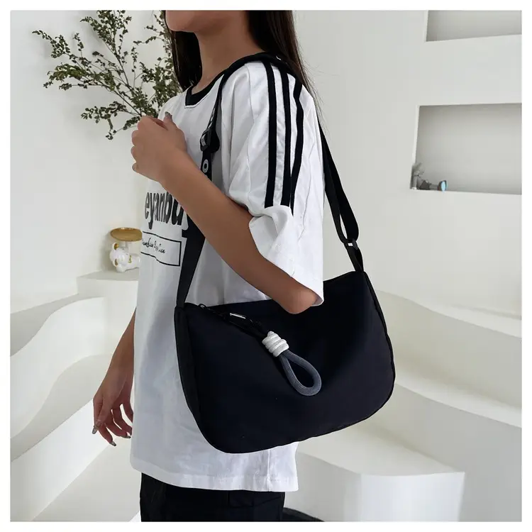 Black Underarm Bag for Women with Crossbody Strap — feature 27
