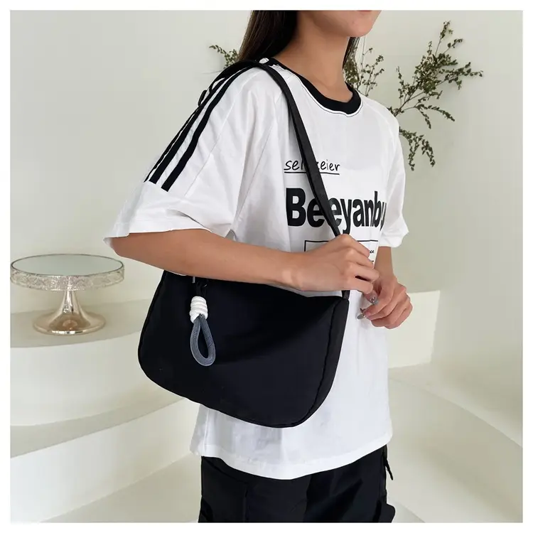 Black Underarm Bag for Women with Crossbody Strap — feature 30