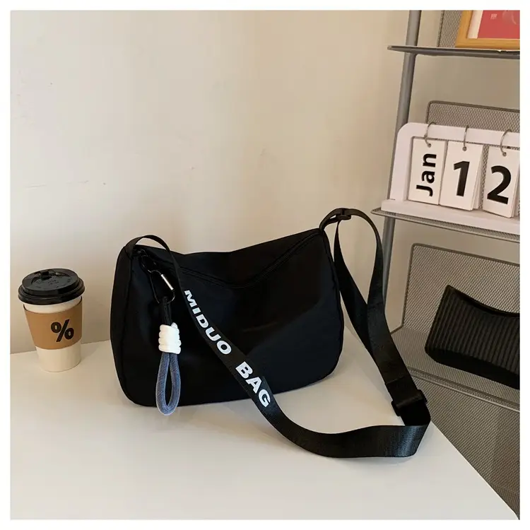Black Underarm Bag for Women with Crossbody Strap — feature 43
