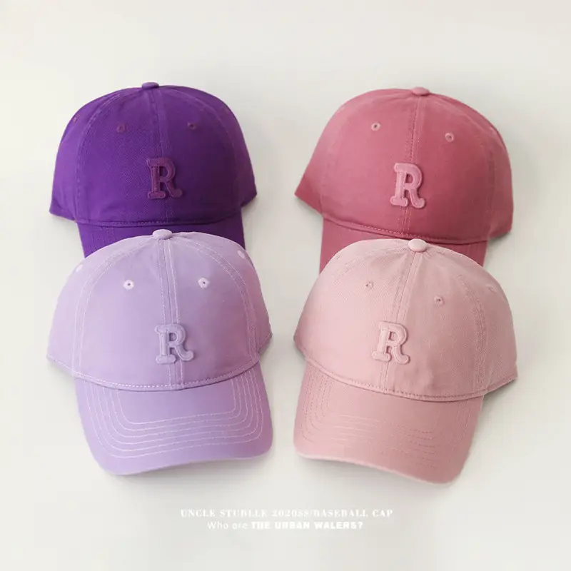 Stubble R Cap Set of 3 Pure Cotton Light Blue - Image 14