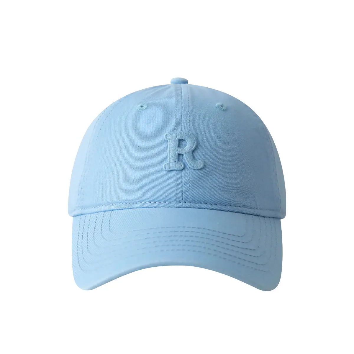Stubble R Cap Set of 3 Pure Cotton Light Blue - Image 17