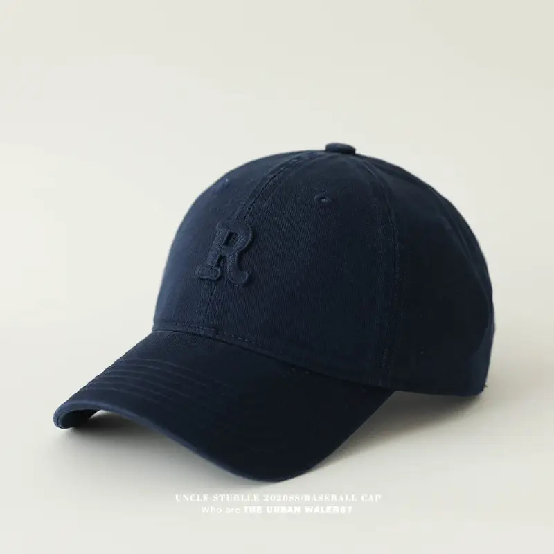 Stubble R Cap Set of 3 Pure Cotton Light Blue — feature 17