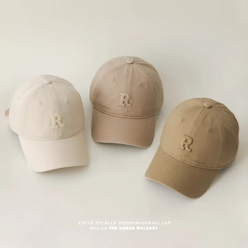 Stubble R Cap Set of 3 Pure Cotton Light Blue — feature 2