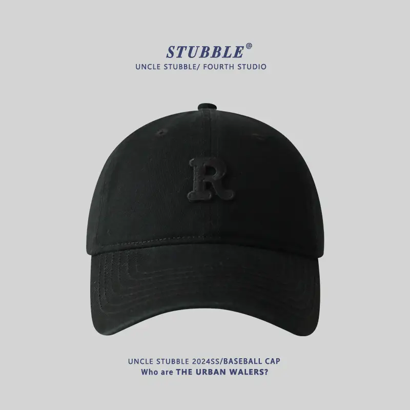 Stubble R Cap Set of 3 Pure Cotton Light Blue - Image 12